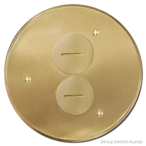 electrical flor box covers|round oversized electrical floor plate.